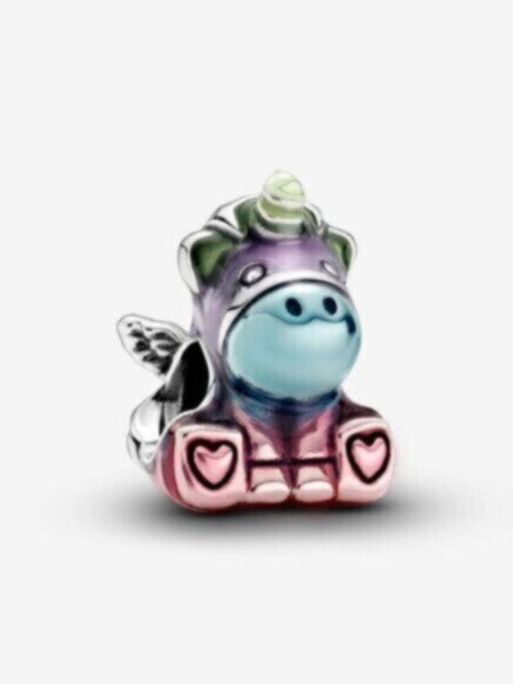 Pandora Multicolor Unicorn Charm - Pink, Purple, Blue, Green